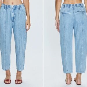Pistola Court Ankle Barrel Leg Jeans - The Jardin